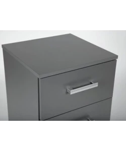 CASSETTIERA GRIGIA CON 4 CASSETTI, 41,2X40X91,5 CM